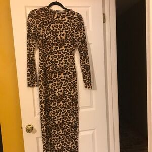 Women's Long Sleeve Bodycon Dress - Maxi Casual Sz Small